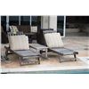 Image 2 : TEAK LOUNGE CHAIRS & TEAK TABLE (3 PCS)