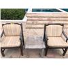 Image 1 : TEAK ARM CHAIRS (2) &  TEAK TABLE (21" X 21") (3 PCS)