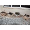 Image 1 : PLANTERS W/SHELL MOTIF (17" X 17 1/2") (4 PCS)