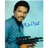 Image 1 : Billy Dee Williams Autographed Star Wars 8X10 Photo (w/gun) Frozen Pond COA