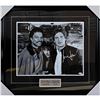 Image 1 : Billy Dee Williams/Harrison Ford Framed Autographed Star Wars 16X20 Photo (Frozen Pond COA)