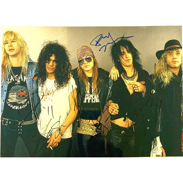 Guns and Roses signed picture (Real Authentic COA)