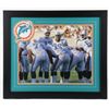 Image 1 : Dan Marino Signed Dolphins 23.25x27.25 Custom Framed Photo Display w/Inscription (Fanatics Holo)