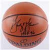 Image 1 : GEORGE GERVIN SIGNED SPALDING NBA GAME SERIES REPLICA BASKETBALL W/HOF’96 (SCHWARTZ COA)