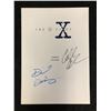 Image 1 : X-Files Script cover signed by David Duchvony and Gillian Anderson (Real Authentic COA)