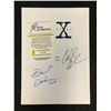 Image 2 : X-Files Script cover signed by David Duchvony and Gillian Anderson (Real Authentic COA)