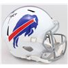 Image 1 : Zack Moss Signed Bills Full Size Speed Helmet (Beckett COA)