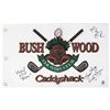 Image 1 : C. CHASE, M. O’KEEFE & C. MORGAN SIGNED CADDYSHACK BUSHWOOD FLAG W/LOVE LACEY, NOONAN(SCHWARTZ COA)