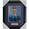 Image 1 : Lynda Carter Framed Autographed 'Wonder Woman' 8X10 Photo (Frozen Pond COA)