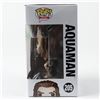 Image 2 : Jason Momoa Twice-Signed "Justice League" #205 Aquaman Funko Pop! Vinyl Figure (Beckett Hologram)