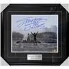 Image 1 : Sylvester Stallone Framed Autographed Rocky 16X20 Photo (Steps) w/ Frozen Pond COA