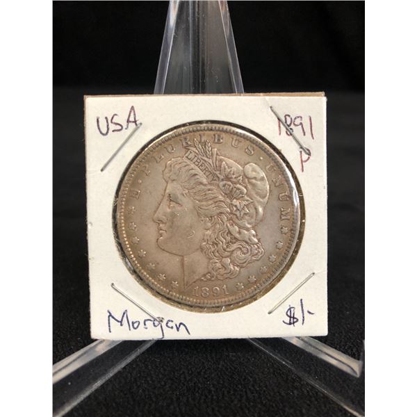 1891 USA SILVER MORGAN DOLLAR