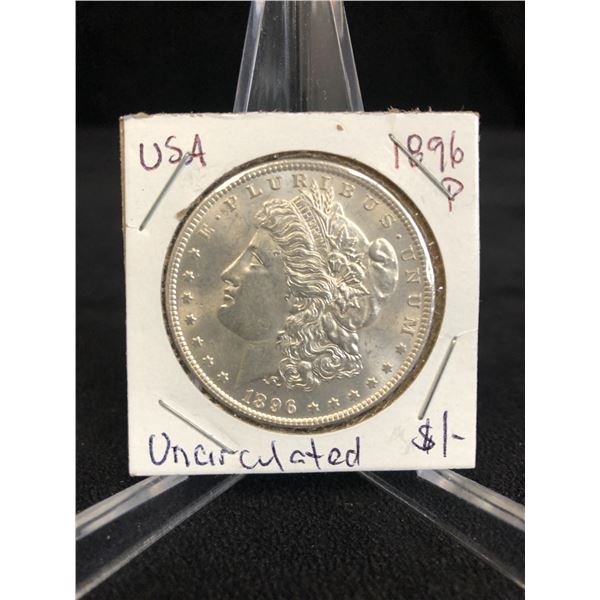 1896 USA SILVER MORGAN DOLLAR (UNCIRCULATED)