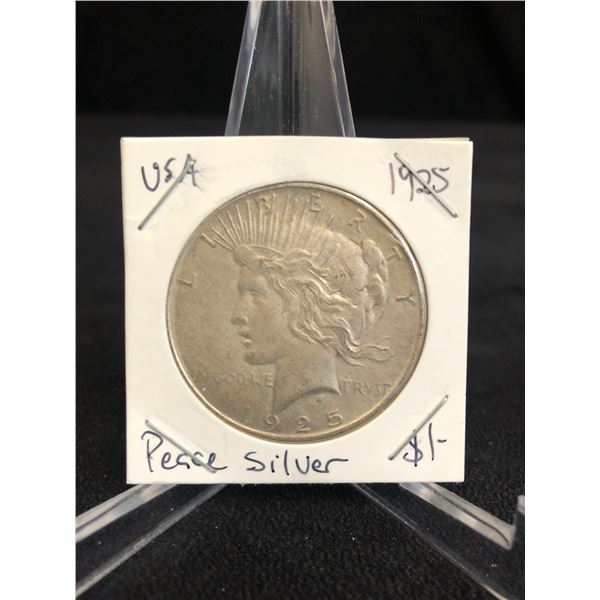 1925 USA PEACE SILVER DOLLAR