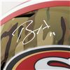 Image 2 : BRANDON AIYUK SIGNED 49ERS FULL-SIZE CAMO ALTERNATE SPEED HELMET (BECKETT COA)