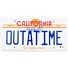 Image 1 : Christopher Lloyd Signed "Back to the Future" California License Plate (Beckett COA)