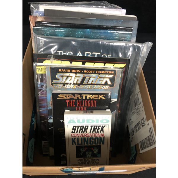 ASSORTED STAR TREK MAGAZINES/ BOOKS LOT