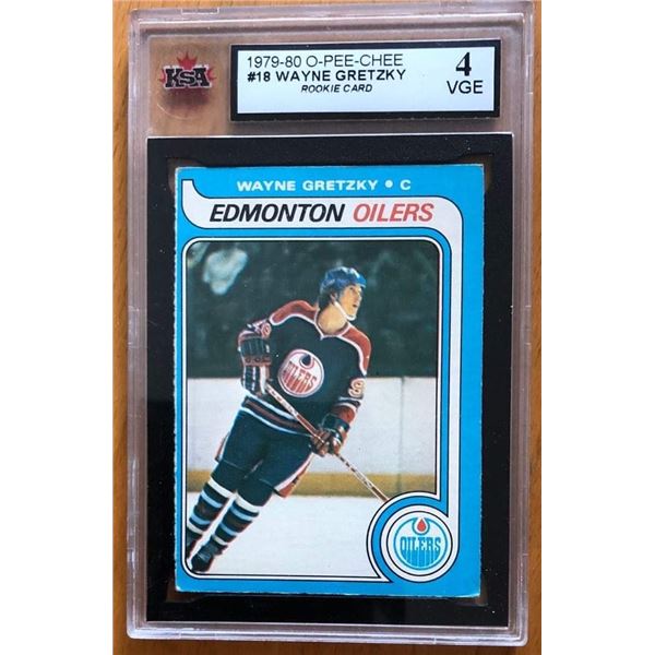 1979-80 O-PEE-CHEE #18 WAYNE GRETZKY Rookie Card (4 VGE)