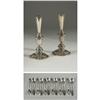 Image 1 : PAIR WEIGHTED STERLING NEWPORT CANDLEHOLDERS