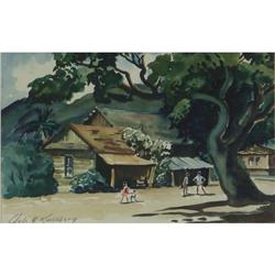 WATERCOLOR JULE KULLBERG FIGURES TROPICS