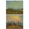 Image 1 : TWO OIL PAINTINGS HECTOR MANCAYO ECUADOR SCENES