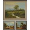 Image 1 : THREE OIL PAINTINGS HECTOR MONCAYO ECUADOR SCENES
