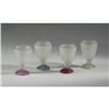 Image 1 : FROSTED ART GLASS CORDIALS SIGNED