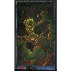 ACRYLIC FIGURE KELLY FREAS SCI-FI HEROINE