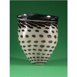 SIGNED ART GLASS VESSEL