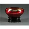Image 1 : FENTON RUBY RED STRETCH IRIDIZED BOWL WITH BASE