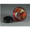 Image 2 : FENTON RUBY RED STRETCH IRIDIZED BOWL WITH BASE