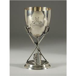 SILVER PLATE COMMEMORATIVE CUP