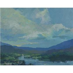 OIL PAINTING JOHN PLUMER LUDLUM SNAKE RIVER