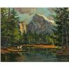 Image 1 : OIL PAINTING WAYNE BEAM MORRELL COWBOY MOUNTAINS