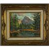 Image 2 : OIL PAINTING WAYNE BEAM MORRELL COWBOY MOUNTAINS