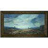 OIL PAINTING JOHN PLUMER LUDLUM LONELY DESERT