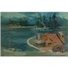 OIL PAINTING JOHN PLUMER LUDLUM BIG BEAR LAKE