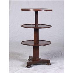 WILLIAM IV CIRCA 1830 DUMBWAITER/TEA TABLE