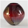Image 1 : ART GLASS Signed Dan Bergsma red bulbous