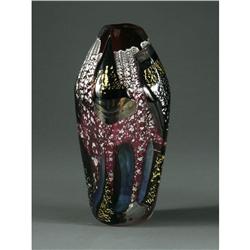 DAN BERGSMA ART GLASS VASE