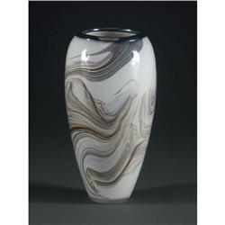 DAN BERGSMA SIGNED ART GLASS VASE
