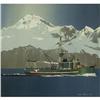 Image 1 : WATERCOLOR BYRON BIRDSALL MOUNTAIN MARINE