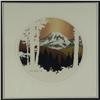 Image 1 : WATERCOLOR BYRON BIRDSALL RAINIER TONDO WHITE