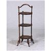 Image 1 : CIRCAV 1900 OAK AND CANE THREE TIER STAND