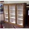 Image 1 : CIRCA 1900 AMERICAN TIGER OAK CLOSED BOOKCASE