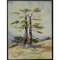 WATERCOLOR PAPER JULES DAHLAGER ALASKA MOUNTAINS