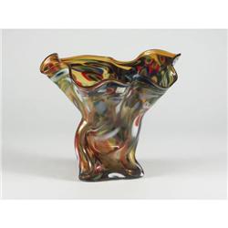 POLISH ART GLASS VASE