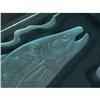 Image 2 : ART GLASS PLATTER REVERSE CUT FISH