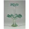 Image 1 : HAND BLOWN GREEN GLASS EPERGNE