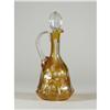 Image 1 : CZECH AMBER CUT-TO-CLEAR CRYSTAL VASE